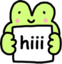frogHi emote for Discord