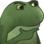FrogeThink emote for Discord