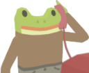 frog_detective_phone static emote for Discord, Twitch and Slack