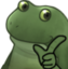 frogyoureright emote for Discord