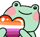 froogyLesbianPride static emote for Discord, Twitch and Slack