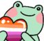 froogyLesbianPride emote for Discord
