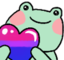 froogyBiPride emote for Discord