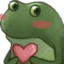 FrogeHeart emote for Discord