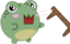 FroggoTableFlip emote for Discord