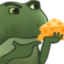 FrogCheeseThink emote for Discord