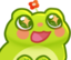 frogBlush emote for Discord